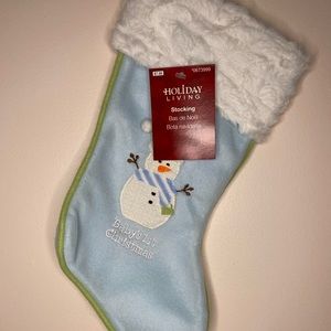 Baby’s First Christmas stocking in blue for boy